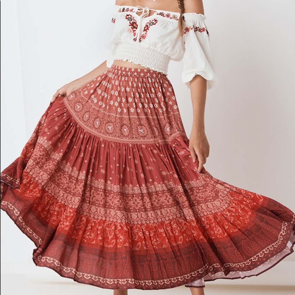 ❤️ SPELL ❤️ TUULA GYPSIANA MAXI SKIRT